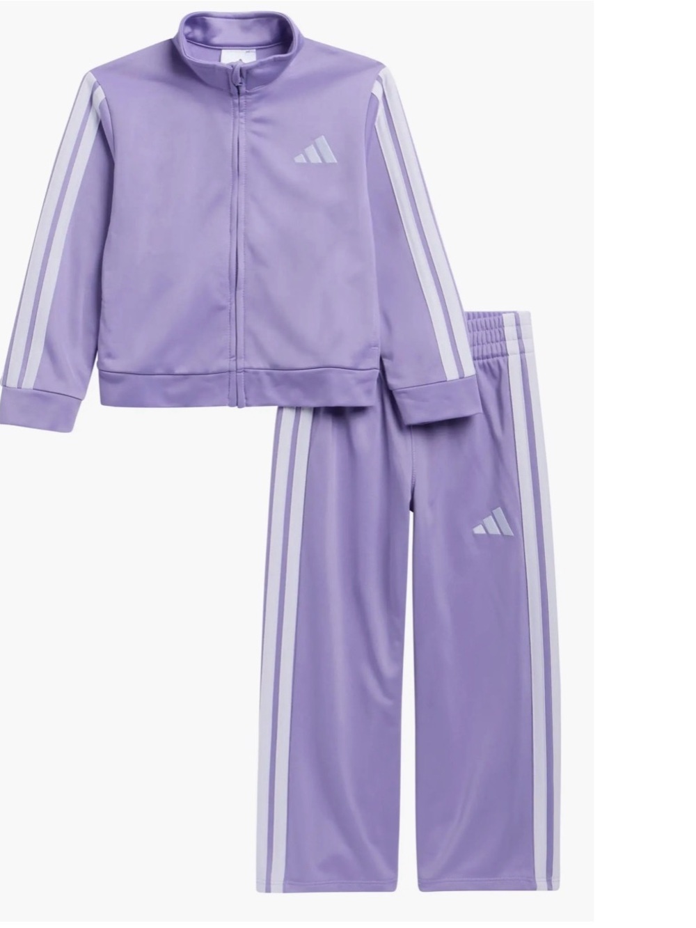 adidas Kids Lavender Track Jacket and Pants Set